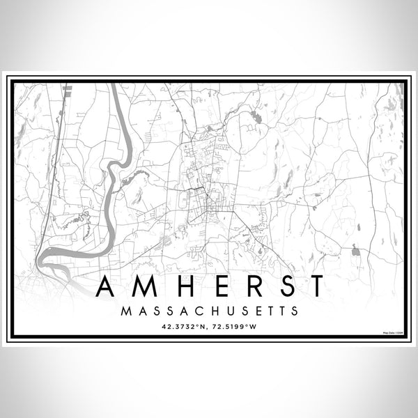Amherst - Massachusetts Classic Map Print