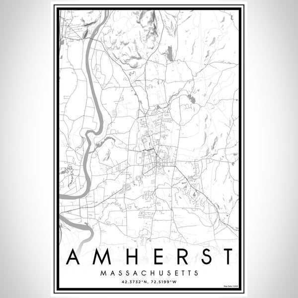 Amherst - Massachusetts Classic Map Print
