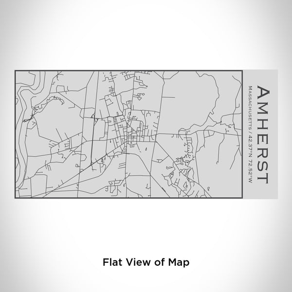 Amherst - Massachusetts Map Insulated Bottle