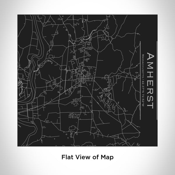 Amherst - Massachusetts Map Tumbler in Matte Black