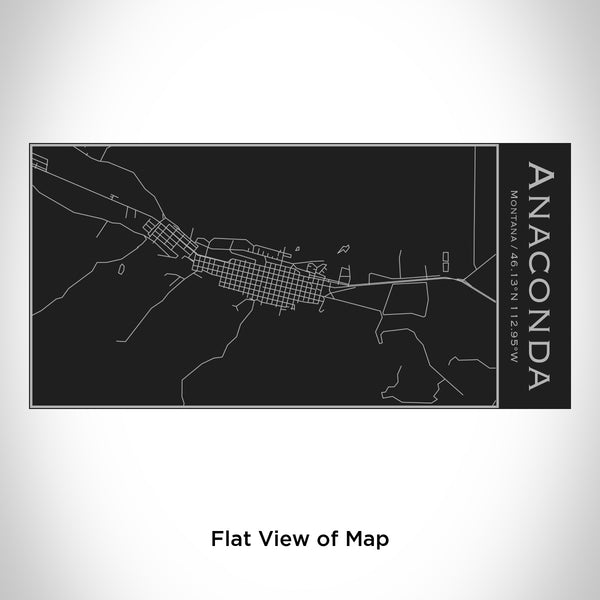 Anaconda - Montana Map Insulated Bottle in Matte Black