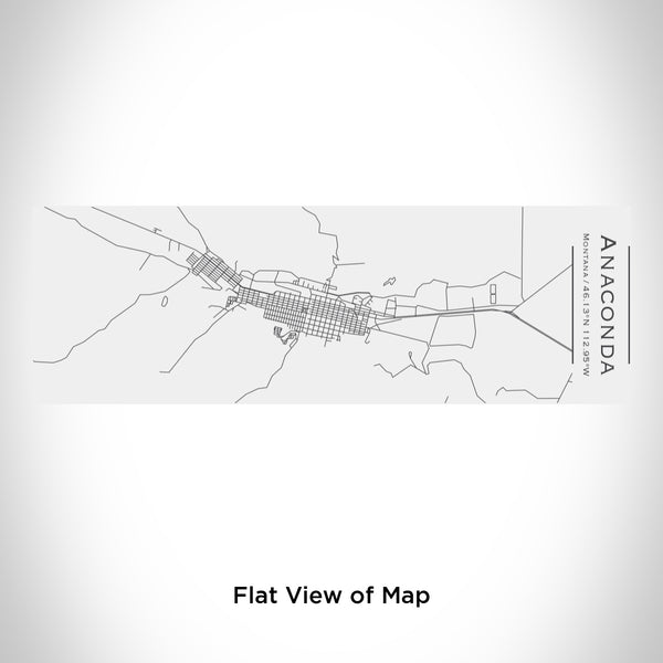 Rendered View of Anaconda Montana Map Engraving on 10oz Stainless Steel Insulated Cup with Sliding Lid in White