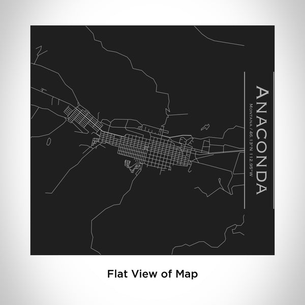 Anaconda - Montana Map Tumbler in Matte Black