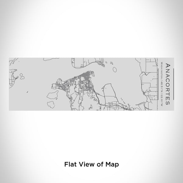 Rendered View of Anacortes Washington Map Engraving on 10oz Stainless Steel Insulated Cup with Sipping Lid