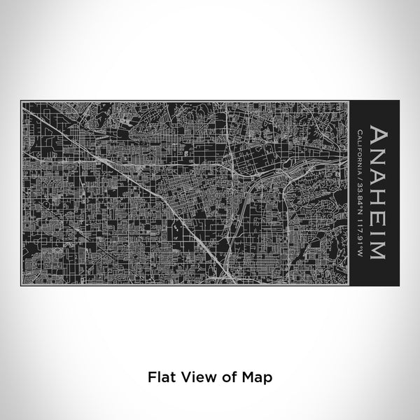 Anaheim - California Map Insulated Bottle in Matte Black