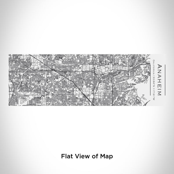 Rendered View of Anaheim California Map Engraving on 10oz Stainless Steel Insulated Cup with Sliding Lid in White
