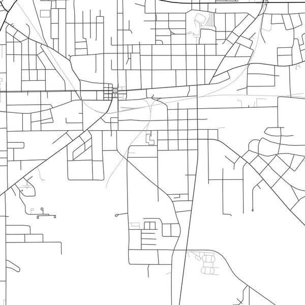 Andalusia - Alabama Classic Map Print