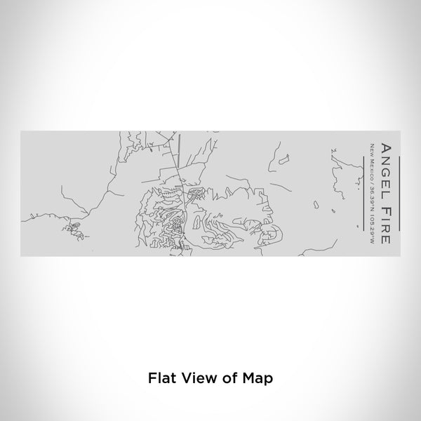 Rendered View of Angel Fire New Mexico Map Engraving on 10oz Stainless Steel Insulated Cup with Sipping Lid