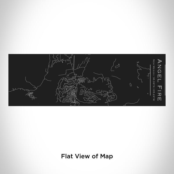 Rendered View of Angel Fire New Mexico Map Engraving on 10oz Stainless Steel Insulated Cup with Sliding Lid in Black