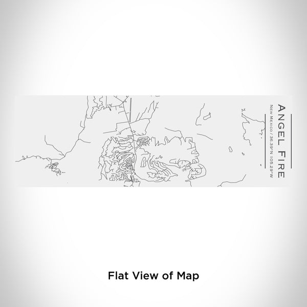 Rendered View of Angel Fire New Mexico Map Engraving on 10oz Stainless Steel Insulated Cup with Sliding Lid in White