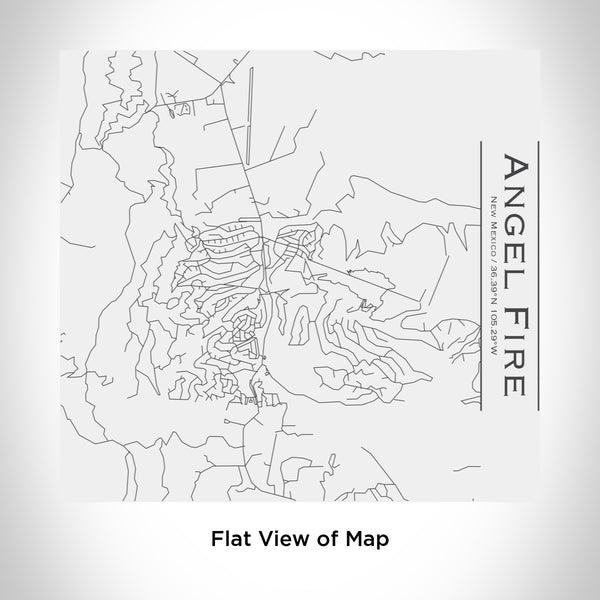 Rendered View of Angel Fire New Mexico Map Engraving on 17oz Stainless Steel Insulated Tumbler in White