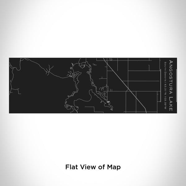 Angostura Lake - South Dakota Map Insulated Cup in Matte Black