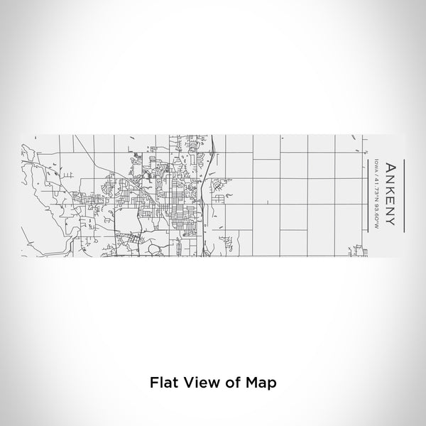 Rendered View of Ankeny Iowa Map Engraving on 10oz Stainless Steel Insulated Cup with Sliding Lid in White