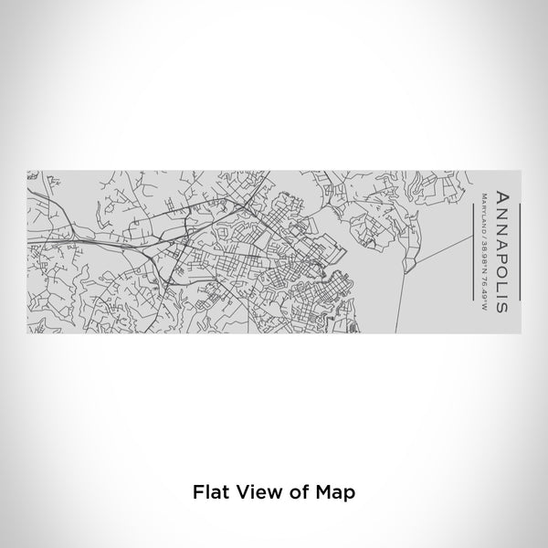 Rendered View of Annapolis Maryland Map Engraving on 10oz Stainless Steel Insulated Cup with Sipping Lid