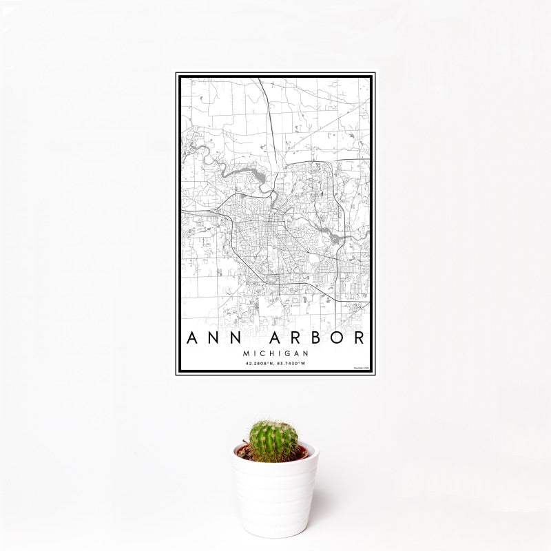 Ann Arbor - Michigan Classic Map Print