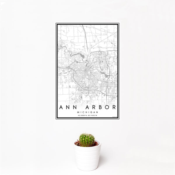 Ann Arbor - Michigan Classic Map Print