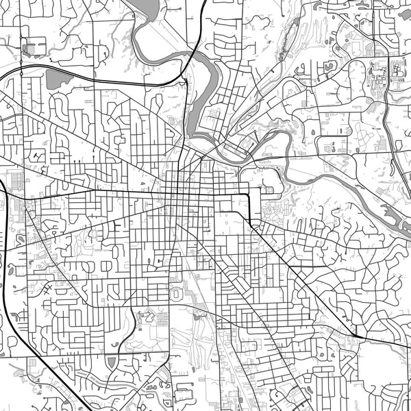 Ann Arbor - Michigan Classic Map Print