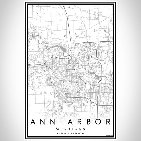 Ann Arbor - Michigan Classic Map Print
