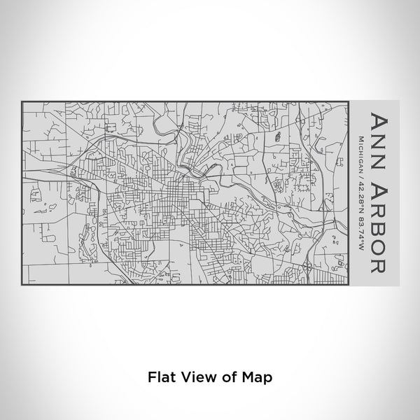 Ann Arbor - Michigan Map Insulated Bottle