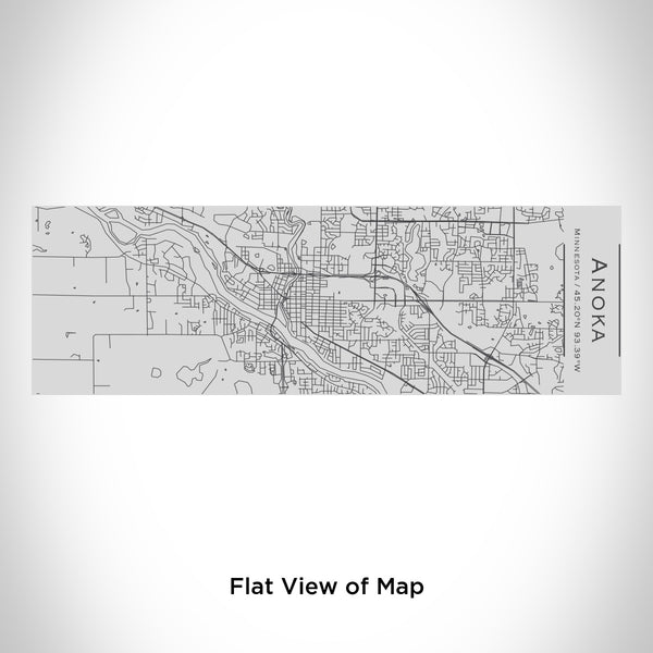 Rendered View of Anoka Minnesota Map Engraving on 10oz Stainless Steel Insulated Cup with Sipping Lid