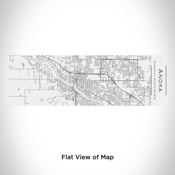 Rendered View of Anoka Minnesota Map Engraving on 10oz Stainless Steel Insulated Cup with Sliding Lid in White