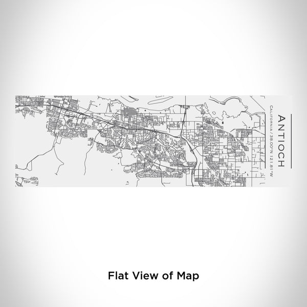 Rendered View of Antioch California Map Engraving on 10oz Stainless Steel Insulated Cup with Sliding Lid in White