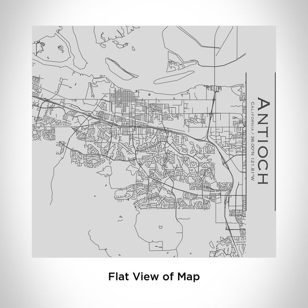 Rendered View of Antioch California Map Engraving on 17oz Stainless Steel Insulated Tumbler