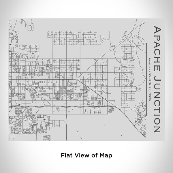 Apache Junction - Arizona Map Bottle with Bamboo Top