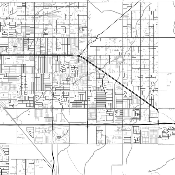 Apache Junction Arizona Map Print in Classic Style Zoomed In Close Up Showing Details