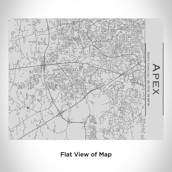 Apex - North Carolina Map Bottle with Bamboo Top