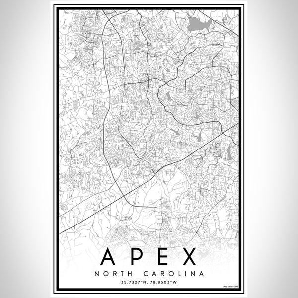 Apex - North Carolina Classic Map Print