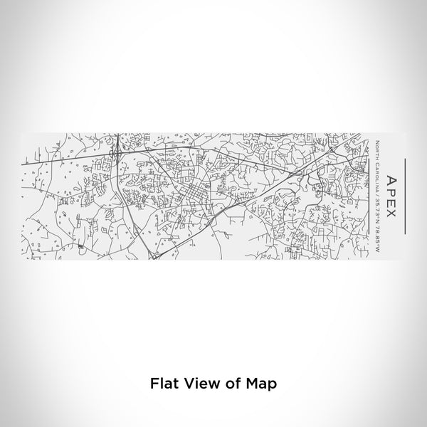 Rendered View of Apex North Carolina Map Engraving on 10oz Stainless Steel Insulated Cup with Sliding Lid in White