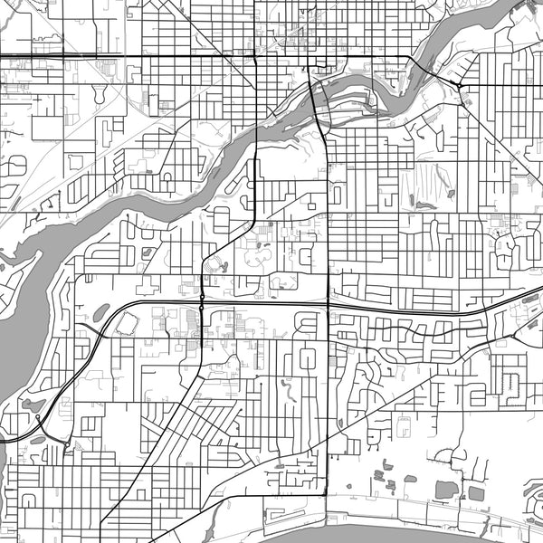 Appleton - Wisconsin Classic Map Print