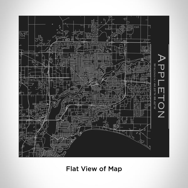 Appleton - Wisconsin Map Tumbler in Matte Black