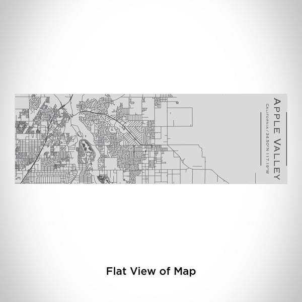 Rendered View of Apple Valley California Map Engraving on 10oz Stainless Steel Insulated Cup with Sipping Lid