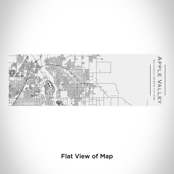 Rendered View of Apple Valley California Map Engraving on 10oz Stainless Steel Insulated Cup with Sliding Lid in White