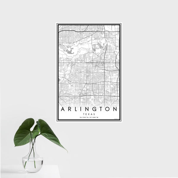 Arlington - Texas Classic Map Print