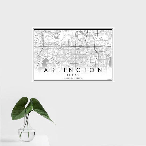 Arlington - Texas Classic Map Print