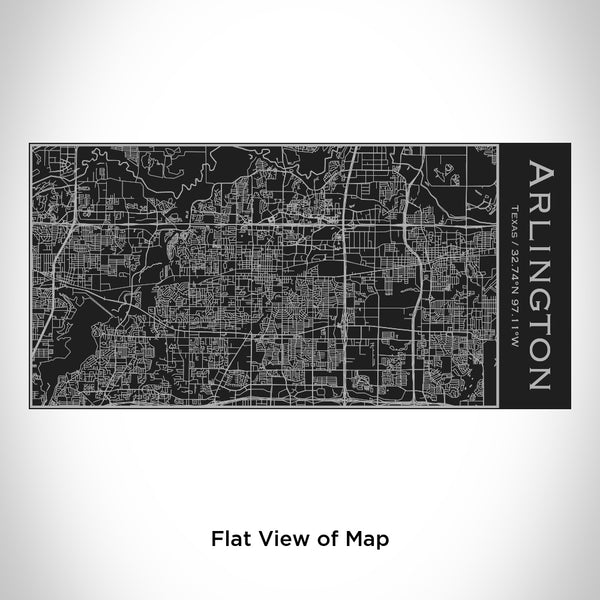 Arlington - Texas Map Insulated Bottle in Matte Black