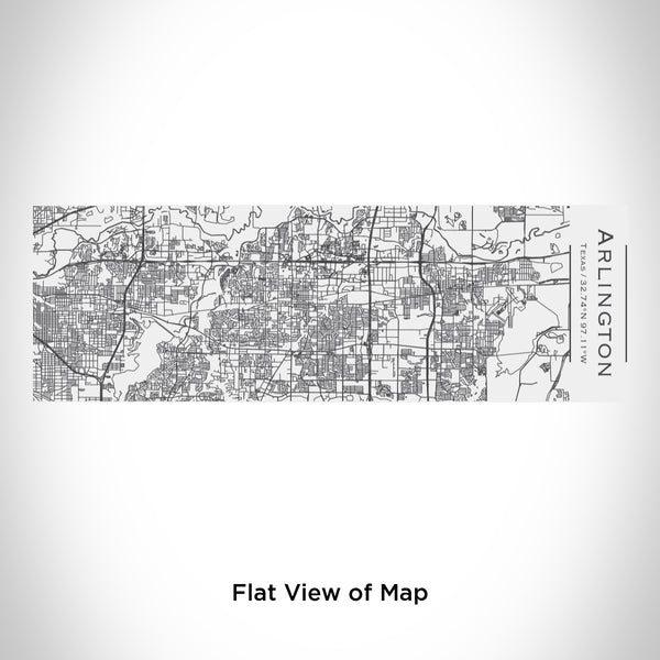 Rendered View of Arlington Texas Map Engraving on 10oz Stainless Steel Insulated Cup with Sliding Lid in White