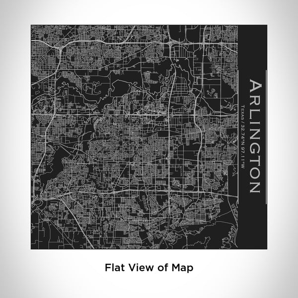 Arlington - Texas Map Tumbler in Matte Black