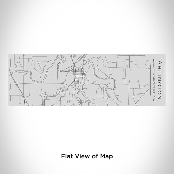 Rendered View of Arlington Washington Map Engraving on 10oz Stainless Steel Insulated Cup with Sipping Lid