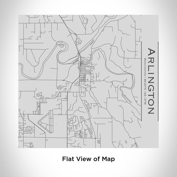 Rendered View of Arlington Washington Map Engraving on 17oz Stainless Steel Insulated Tumbler