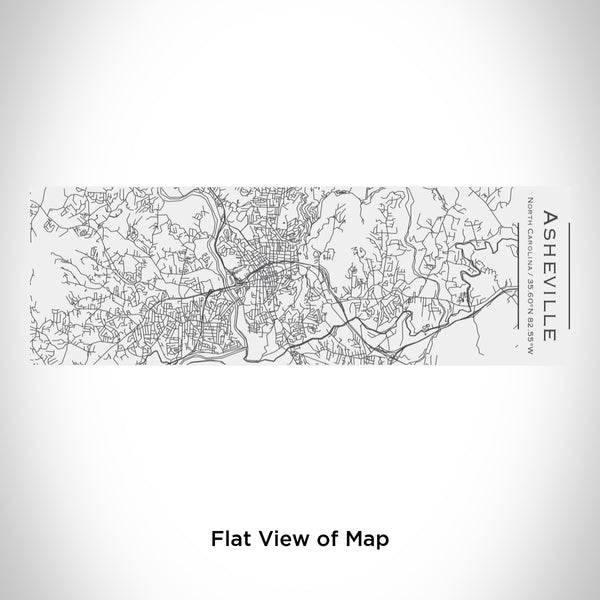 Rendered View of Asheville North Carolina Map Engraving on 10oz Stainless Steel Insulated Cup with Sliding Lid in White