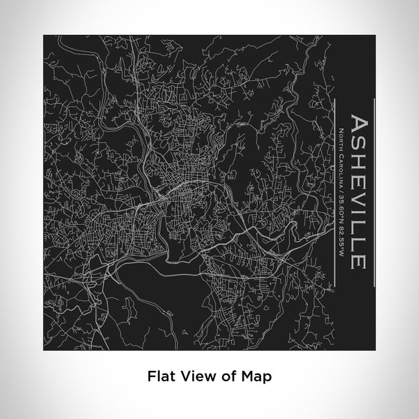 Asheville - North Carolina Map Tumbler in Matte Black