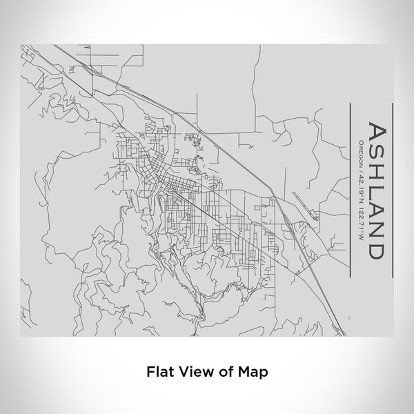 Ashland - Oregon Map Bottle with Bamboo Top