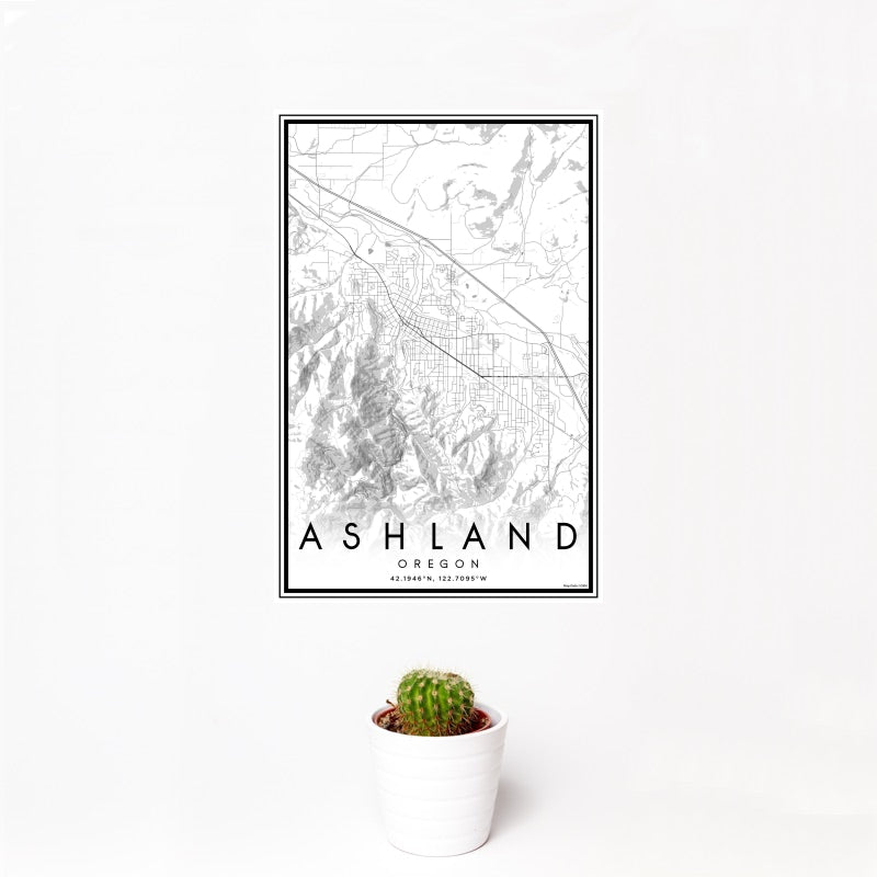 Ashland - Oregon Classic Map Print