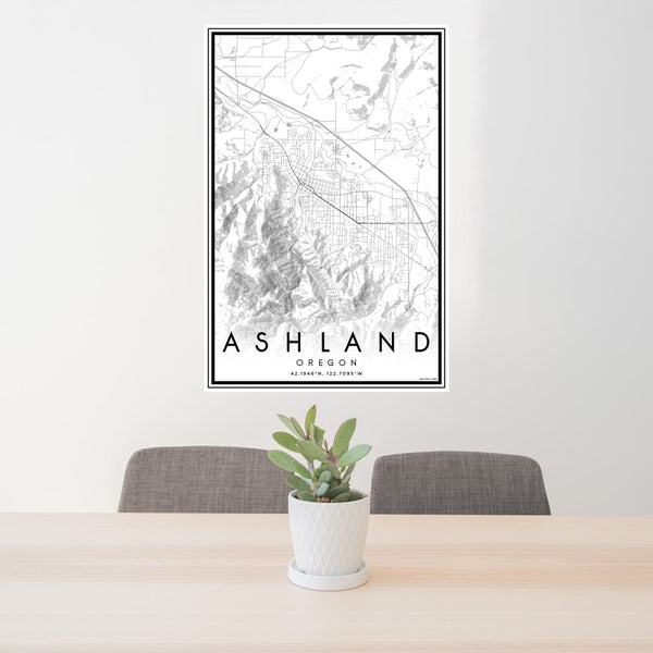 Ashland - Oregon Classic Map Print