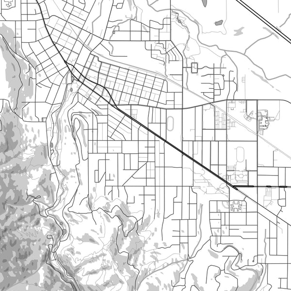 Ashland - Oregon Classic Map Print