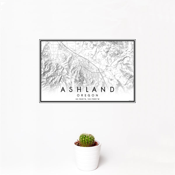 Ashland - Oregon Classic Map Print